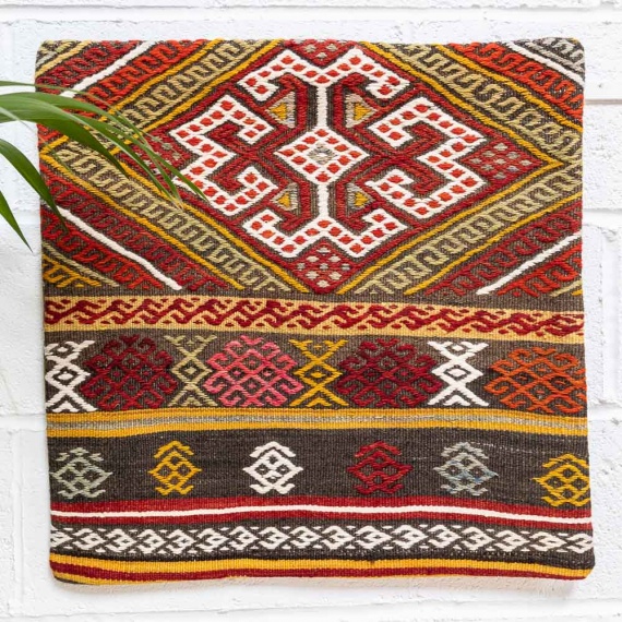 KC2238 Turkish Kilim Cushion Cover 60x60cm