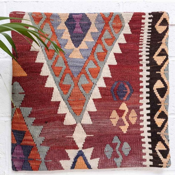 KC2243 Turkish Kilim Cushion Cover 60x60cm