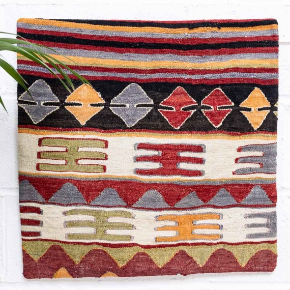 KC2247 Turkish Kilim Cushion Cover 60x60cm