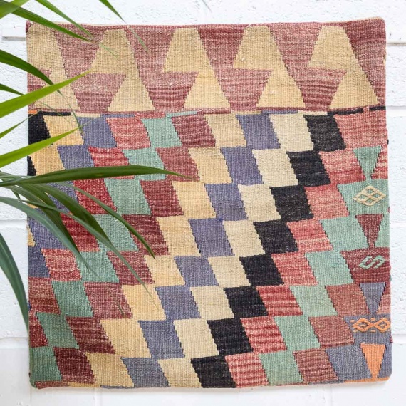 KC2253 Turkish Kilim Cushion Cover 70x70cm