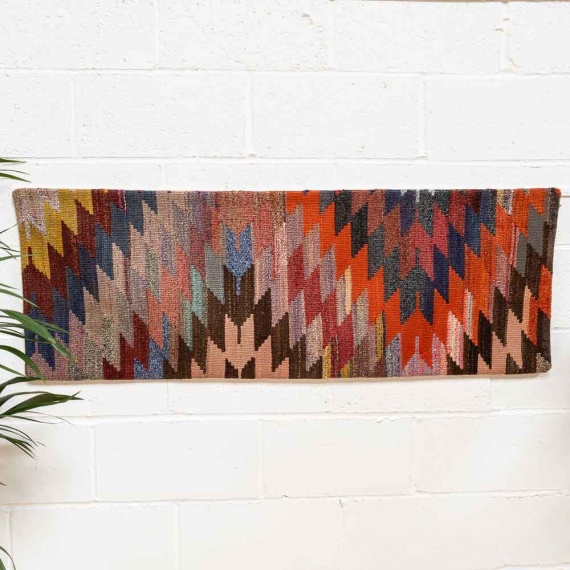 KC2294 Long Turkish Kilim Bolster Cushion Cover 50x142cm