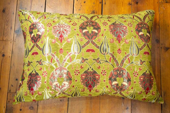 Large Red Ottoman Turkish Tulip Floor Cushion Cover 69x100cm