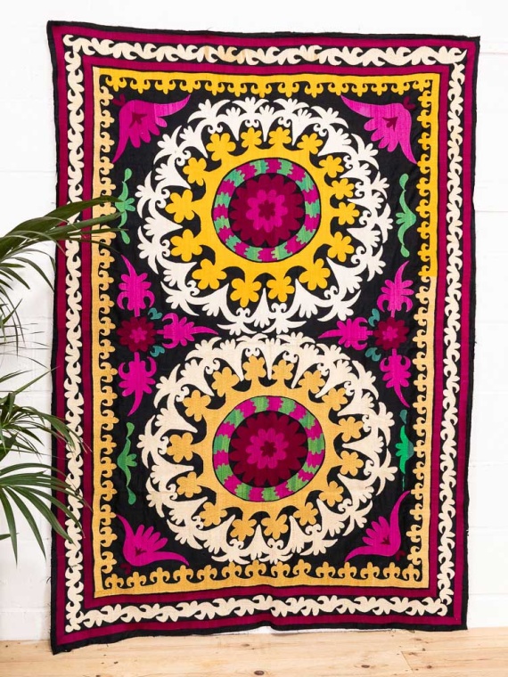 Uzbek & Afghan Tribal Textiles | Vintage Suzani Embroideries UK