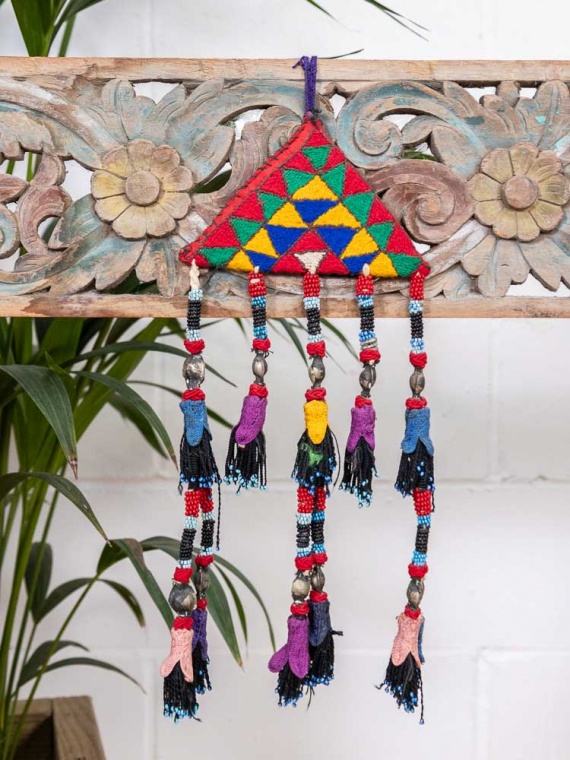 Handmade Good Luck Vintage Uzbek Lucky Amulet 14x35cm