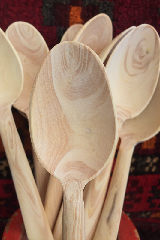 Hand carved boxwood spoon - Size 4