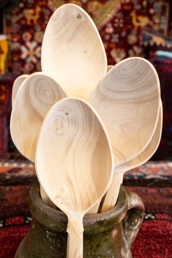 Hand carved boxwood spoon - Size 3