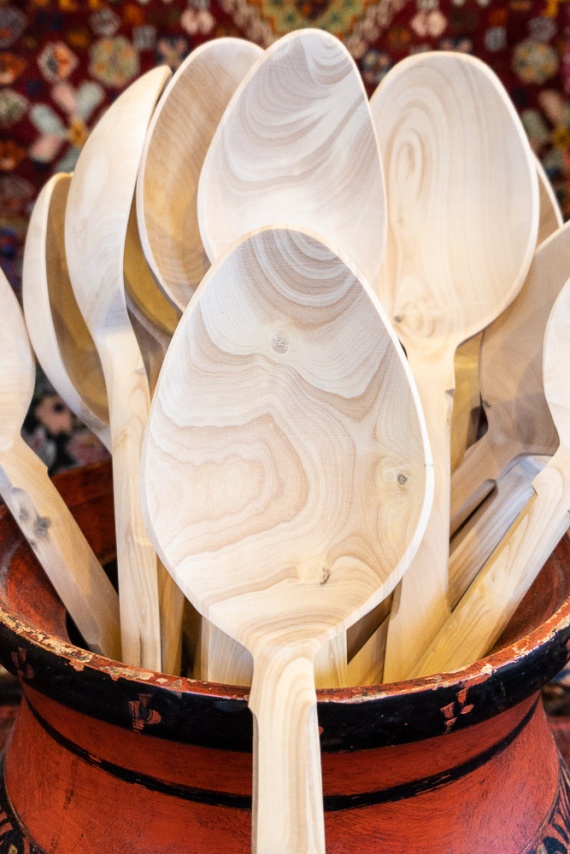 Hand carved boxwood spoon - Size 5