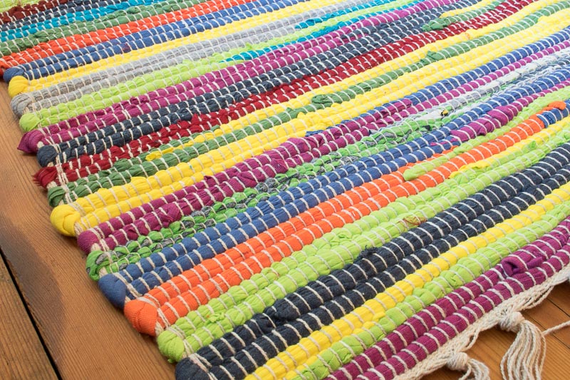 (RR505A) Bright Rag Rug 120x180cm