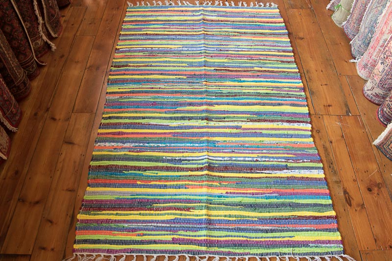 (RR505A) Bright Rag Rug 120x180cm