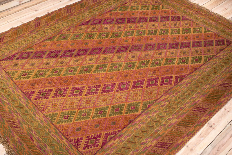 10129 Large Afghan Moshwani Rug 211x275cm (6.11 x 9ft)