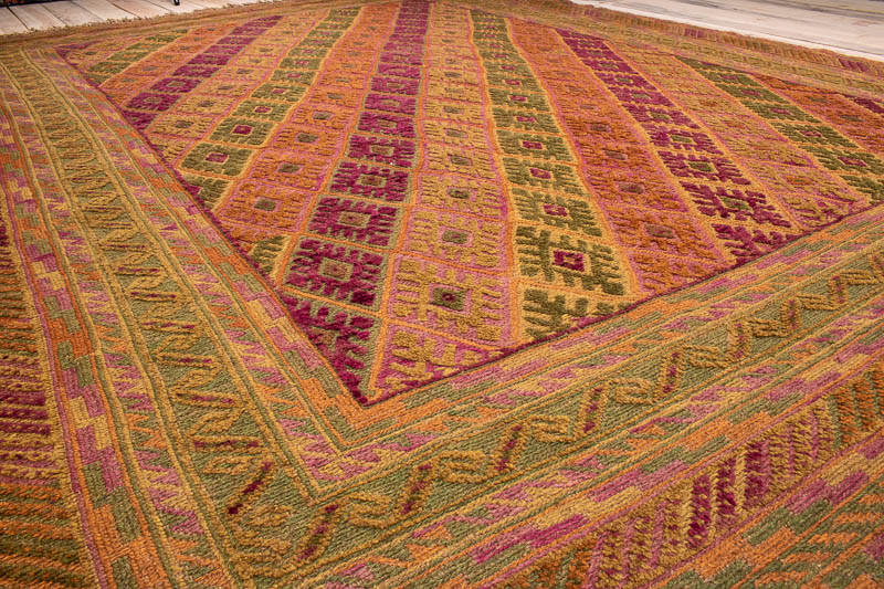 10129 Large Afghan Moshwani Rug 211x275cm (6.11 x 9ft)