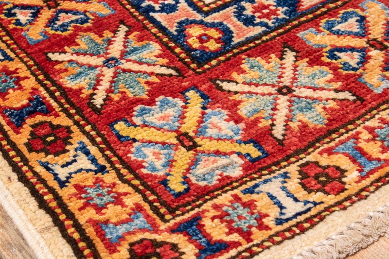 10239 Fine Afghan Kazak Runner Rug 79x325cm (2.7 x 10.8cm)