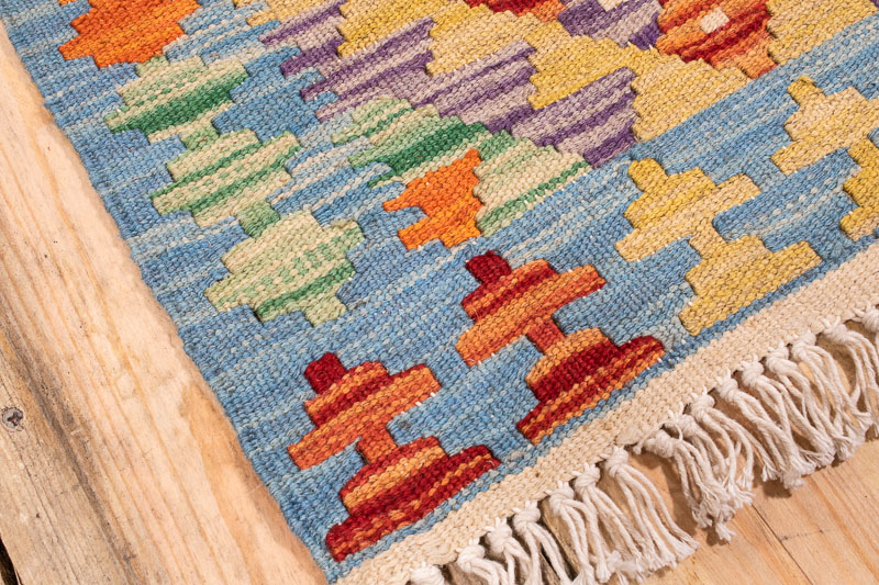 10311 Afghan Kilim Rug - Vegetable Dyed 82x122cm (2.8 x 4ft)