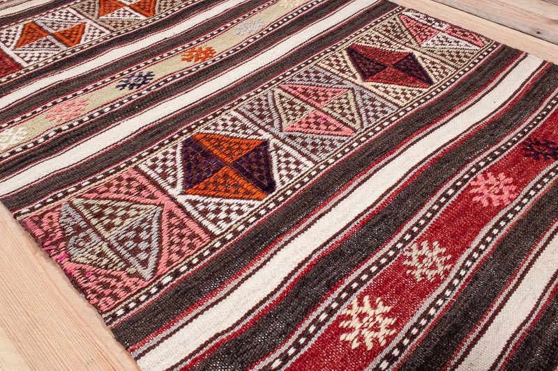 10411 Turkish Vintage Runner Rug - Canakkale 66x211cm (2.2 x 6.11ft)