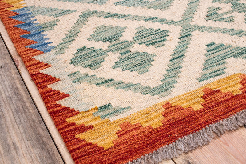 10416 Afghan Vegetable Dyed Kilim Rug 99x147cm (3.3 x 4.10ft)