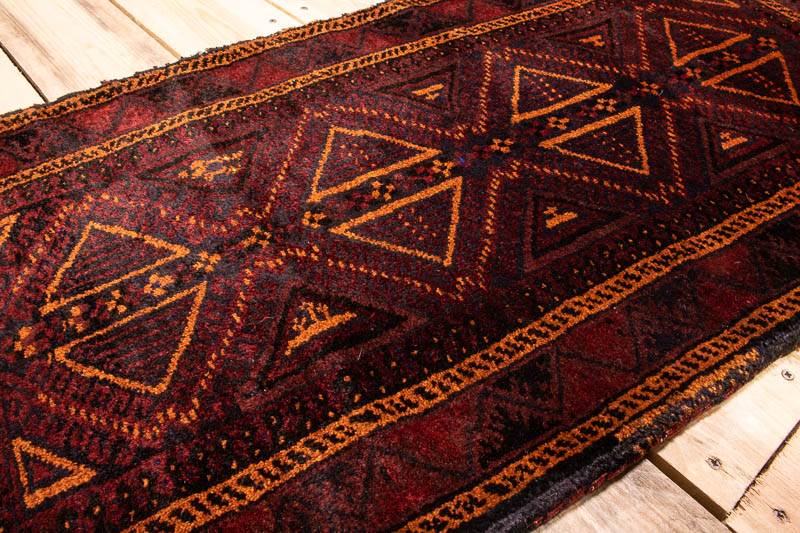 10463 Afghan Baluch Carpet Floor Cushion 51x110cm (1.8 x 3.7ft)