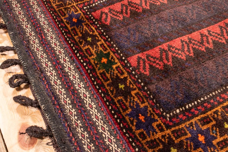 10467 Afghan Baluch Carpet Floor Cushion 56x104cm (1.10 x 3.5ft)