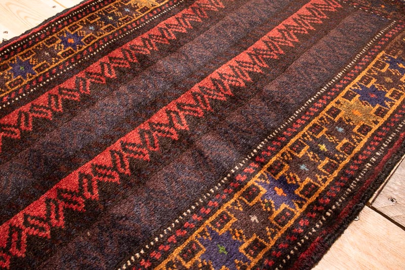 10467 Afghan Baluch Carpet Floor Cushion 56x104cm (1.10 x 3.5ft)