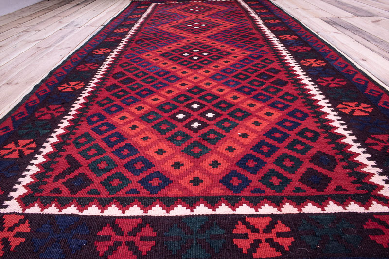 10525 Fine Afghan Ghalmouri Kilim Rug 113x270cm (3.8 x 8.10ft)