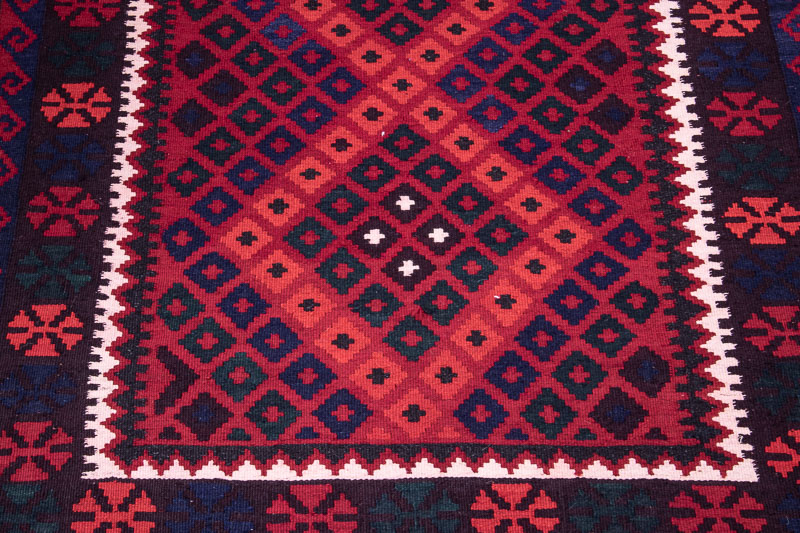 10525 Fine Afghan Ghalmouri Kilim Rug 113x270cm (3.8½ x 8.10ft)