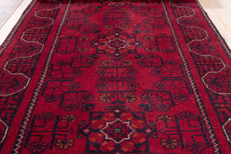 10547 Fine Afghan Runner Rug - Khal Mohammedi 66x290cm (2.2 x 9.6ft)