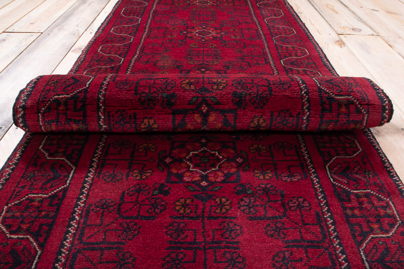 10547 Fine Afghan Runner Rug - Khal Mohammedi 66x290cm (2.2 x 9.6ft)