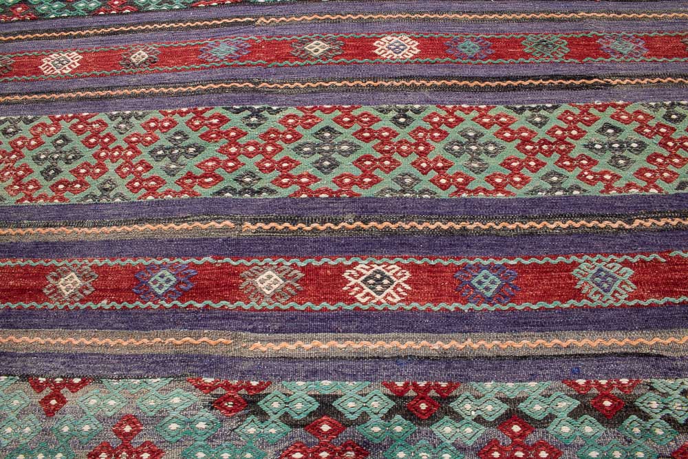 10659 Turkish Selendi Vintage Kilim Rug 186x328cm (6.1 x 10.9ft)