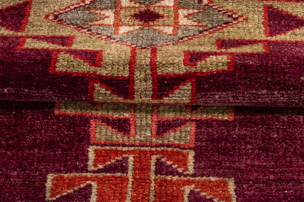 10709 Vintage Kurdish Herki Carpet Runner Rug 106x372cm (3.5½ x 12.2½ft)