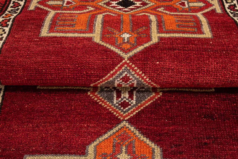 10713 Vintage Kurdish Herki Carpet Runner Rug 91x321cm (3 x 10.6ft)