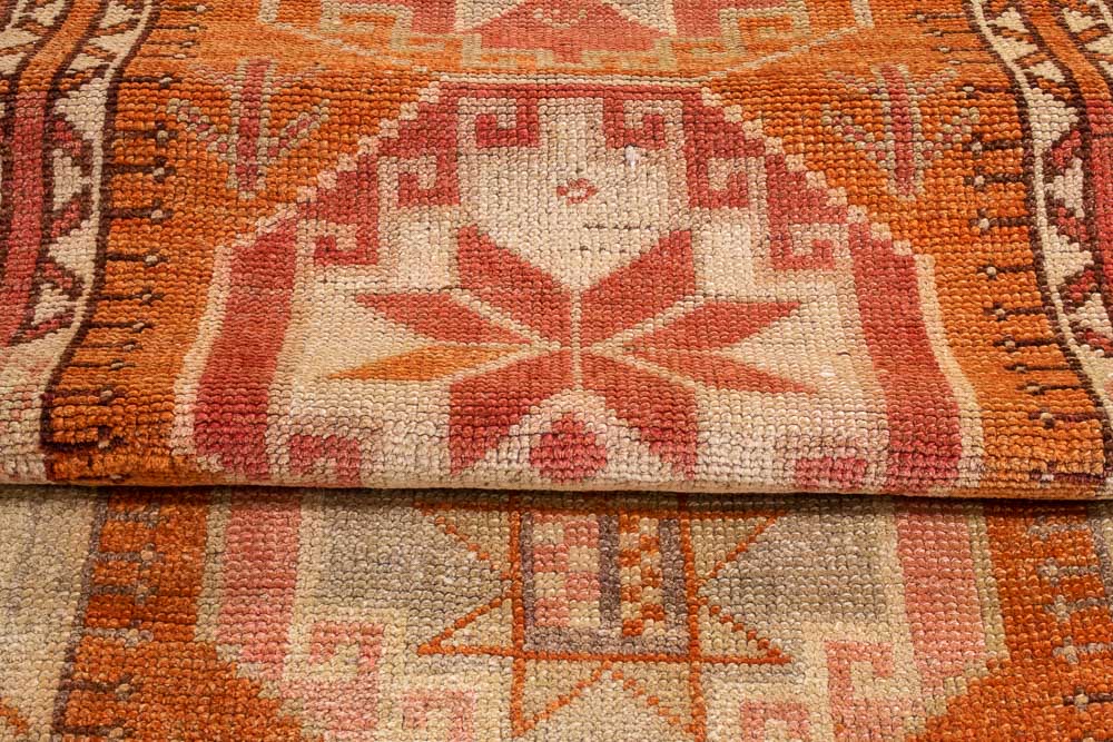 10715 Vintage Kurdish Herki Carpet Runner Rug 94x341cm (3.1 x 11.2ft)