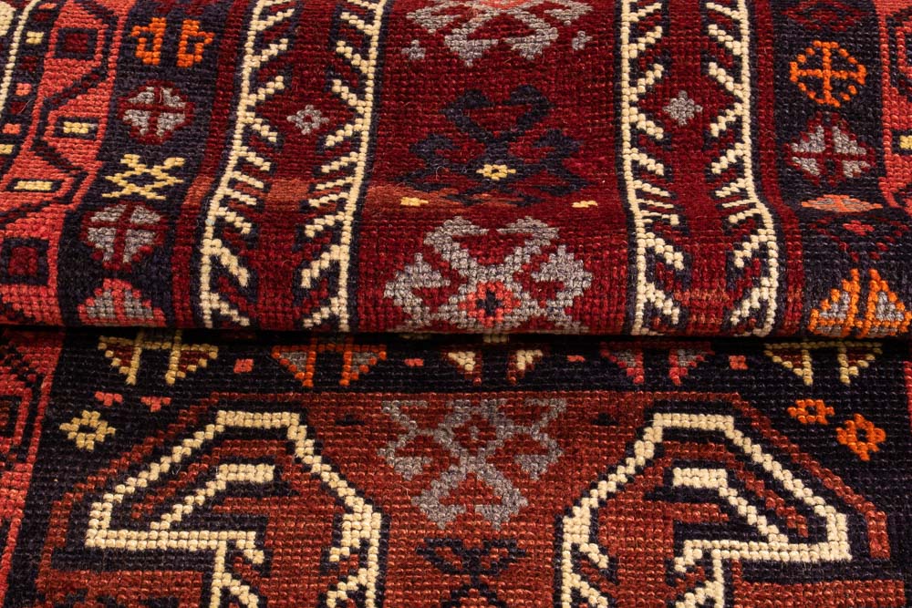 10716 Vintage Kurdish Herki Carpet Runner Rug 86x330cm (2.10 x 10.10ft)