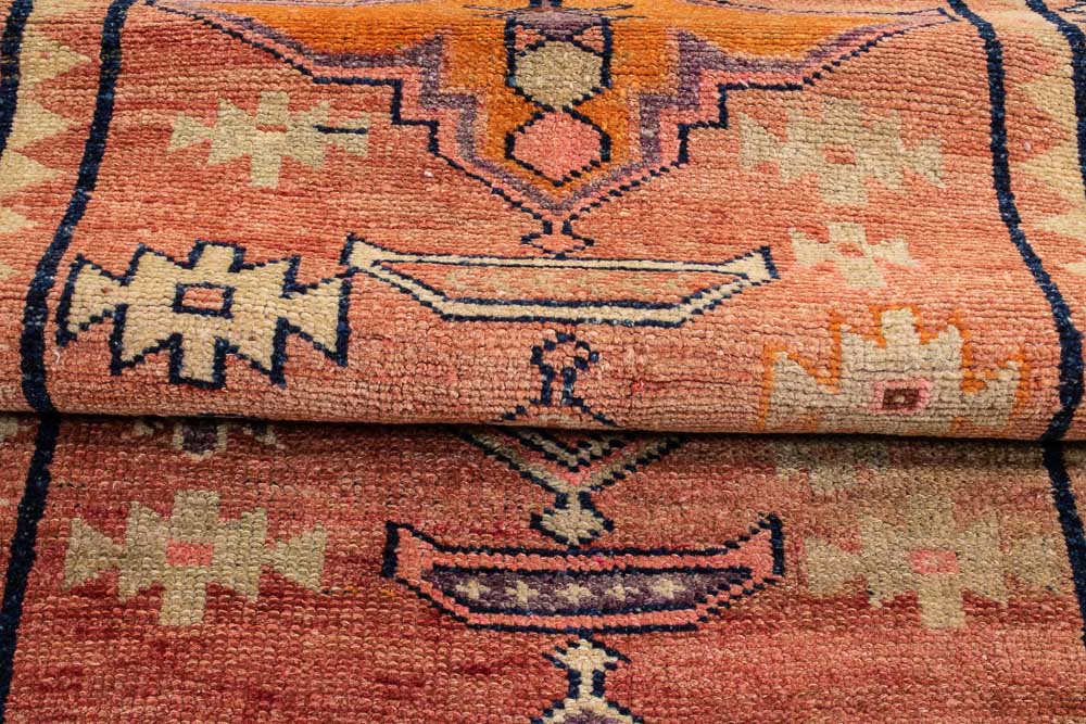 10718 Vintage Kurdish Herki Carpet Runner Rug 93x305cm (3.0 x 10ft)