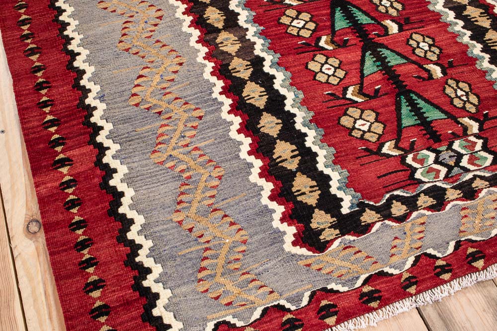 10765 Vintage Turkish Esme Kilim Rug 127x179cm (4.2 x 5.10ft)