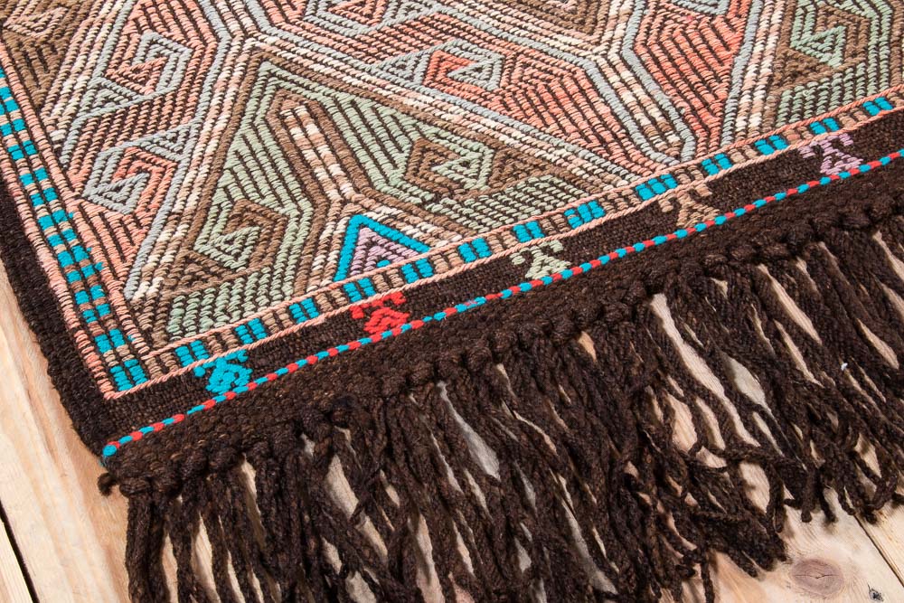 10779 Vintage Turkish Mut Kilim Rug 79x105cm (2.7 x 3.5ft)