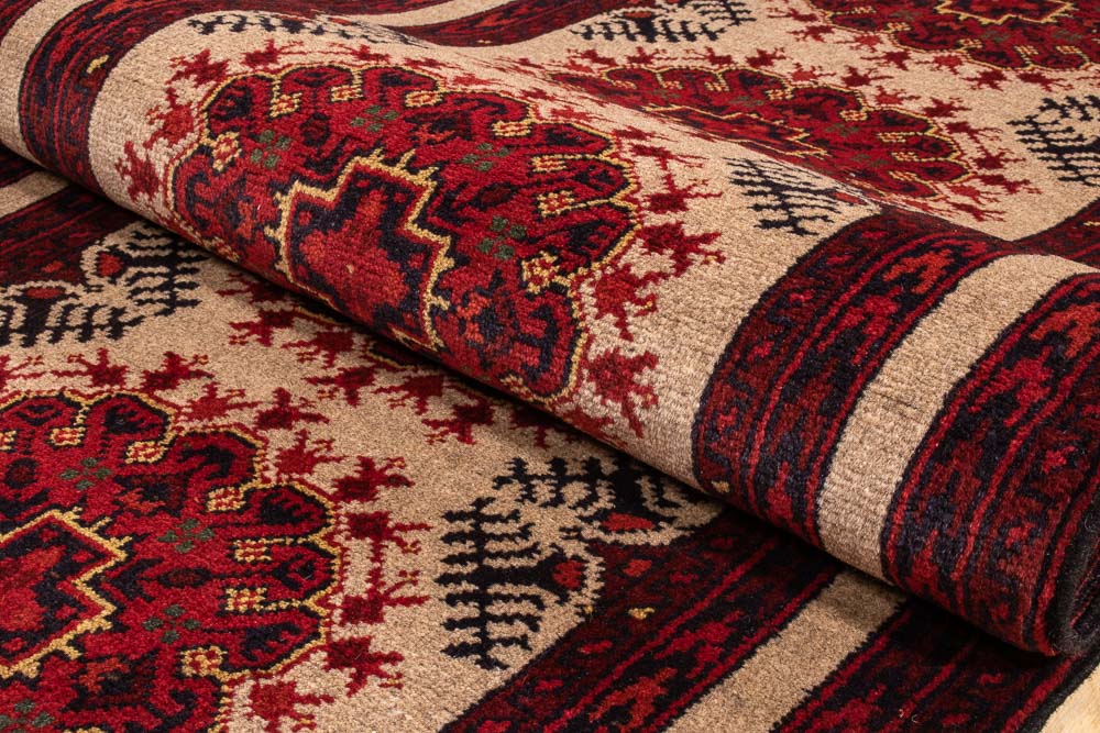 10826 Fine Afghan Khal Mohammedi Runner Rug 66x249cm (2.2 x 8.2ft)