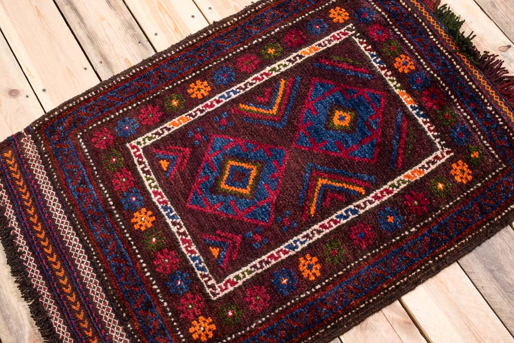 10962 Tribal Afghan Baluch Vintage Rug 70x100cm (2.3½ x 3.3½ft)