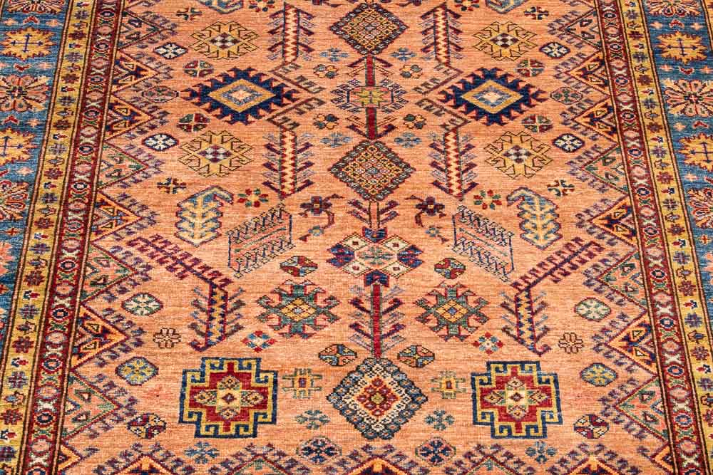 10990 Fine Afghan Kazak Rug 157x208cm (5.1 x 6.9ft)