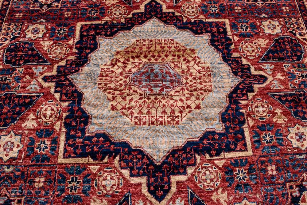 10994 Fine Afghan Mamluk Rug 150x214cm (4.11 x 7ft)
