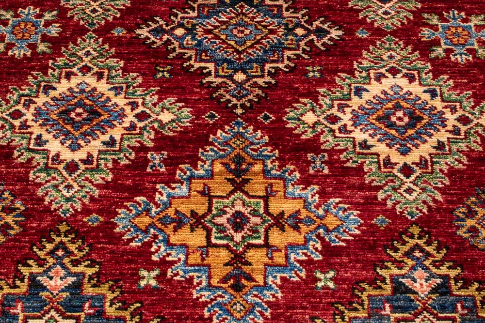 10999 Fine Afghan Kazak Rug 122x183cm (4 x 6ft)