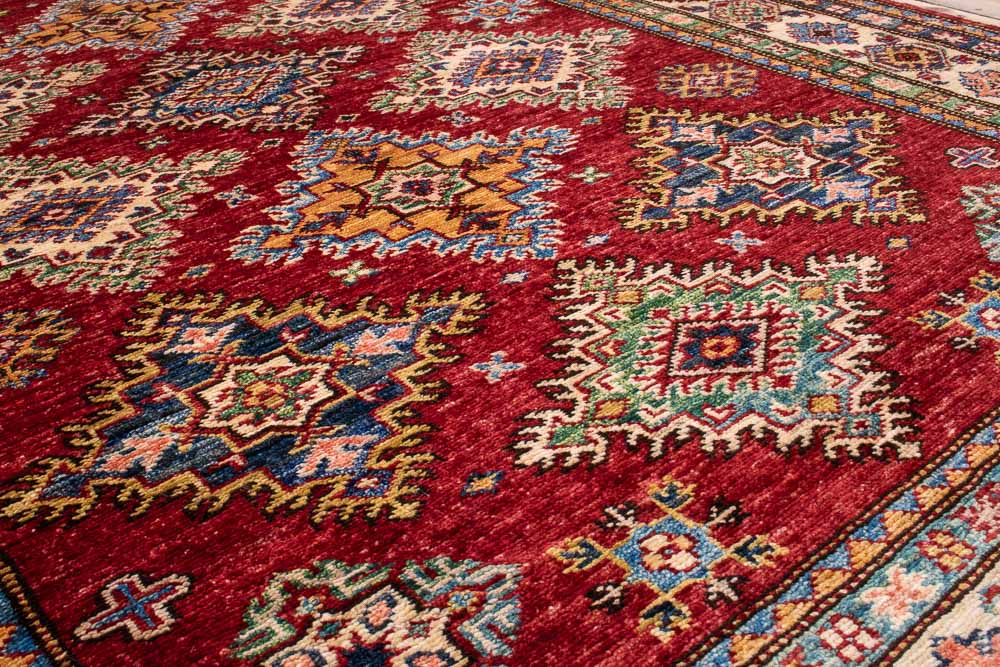 10999 Fine Afghan Kazak Rug 122x183cm (4 x 6ft)