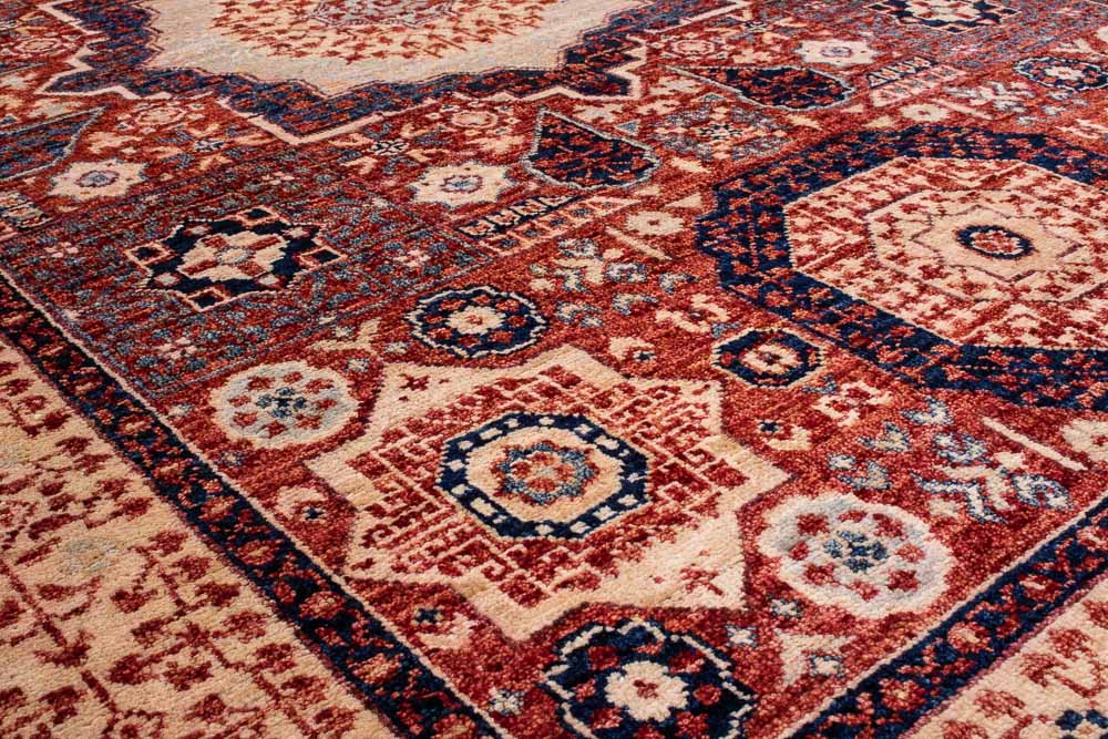 11002 Fine Afghan Mamluk Rug 123x181cm (4.0 x 5.11ft)