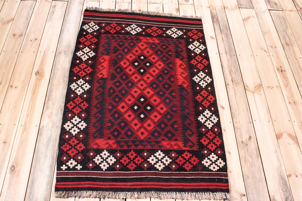 11019 Fine Afghan Ghalmouri Kilim Rug 98x148cm (3.2 x 4.10ft)