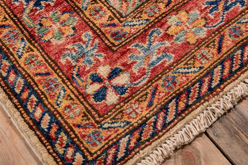 11036 Fine Afghan Kazak Runner Rug 84x397cm (2.9 x 13ft)