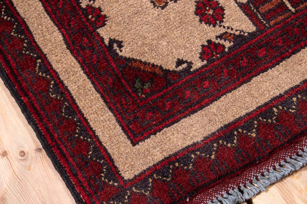 11045 Fine Afghan Khal Mohammedi Runner Rug 66x240cm (2.2 x 7.10ft)