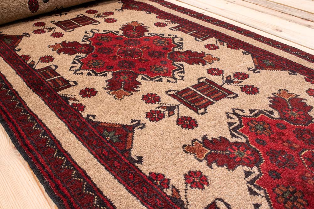 11045 Fine Afghan Khal Mohammedi Runner Rug 66x240cm (2.2 x 7.10ft)