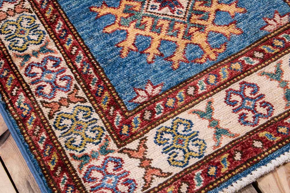 11051 Fine Afghan Kazak Runner Rug 59x192cm (1.11 x 6.3ft)