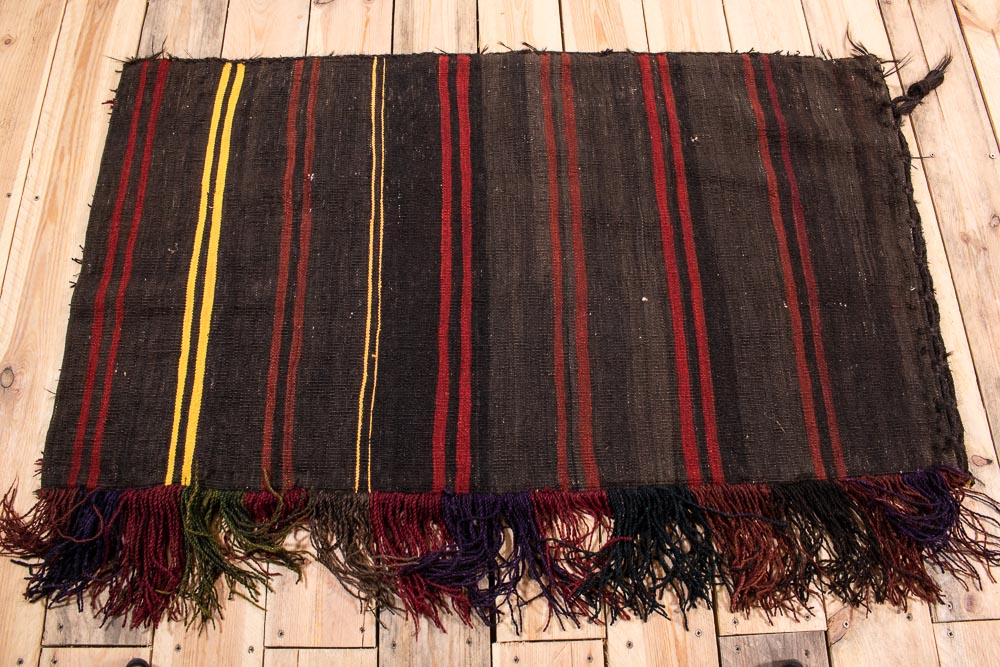 11131 Vintage Afghan Baluch Carpet Floor Cushion 65x116cm (2.1½ x 3.10ft)