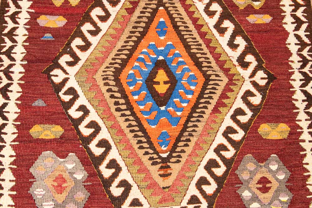 11171 Vintage Turkish Mut Kilim Rug 84x116cm (2.9 x 3.10ft)