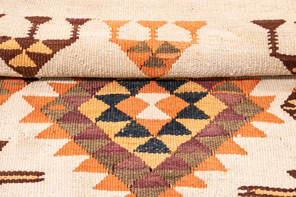 11217 Vintage Kurdish Herki Kilim Runner Rug 75x213cm (2.5 x 6.11ft)