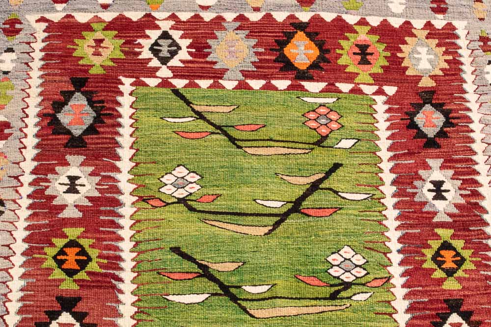 11248 Vintage Turkish Esme Kilim Rug 90x175cm (2.11 x 5.8ft)